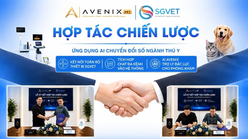 Kỷ Nguyên Chuyển Đổi Số Y Tế Thú Y: AVENIX Ký Kết Hợp Tác Chiến Lược Cùng SGVET